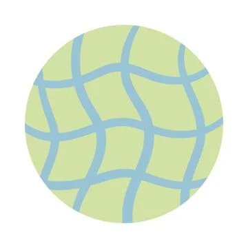 Net organic pattern block style Illustrazione stock