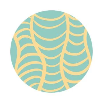 Net organic pattern block style Illustrazione stock