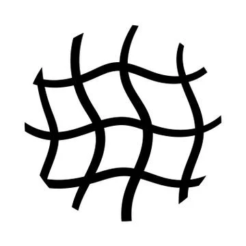Net organic pattern line style Illustrazione stock