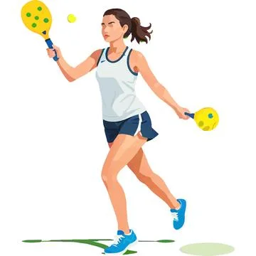 Net Paddle Sport rules Fun Stock Illustration