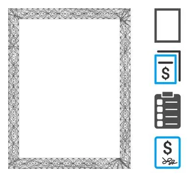 Net Page Vector Mesh 스톡 일러스트