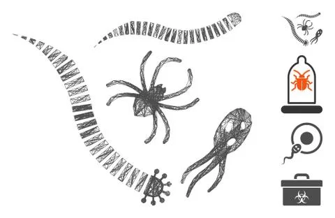 Net Parasites Vector Mesh Illustration
