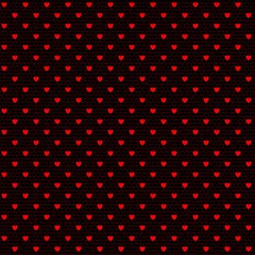 Net pattern with hearts Stock Illustration