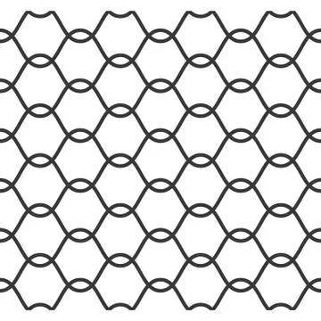 Net pattern, Rope net vector silhouette, seamless pattern Illustrazione stock