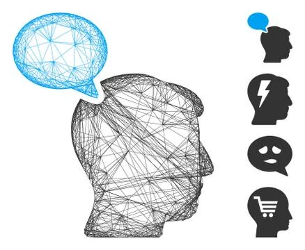 Net Person Opinion Vector Mesh Stock Illustration