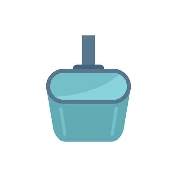 Net pool icon flat vector. Cleaning swimming 스톡 일러스트