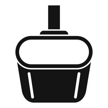 Net pool icon simple . Cleaning swimming Illustrazione stock