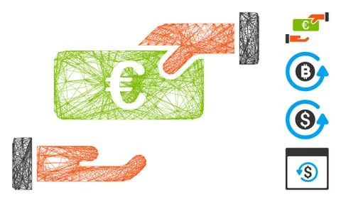 Net Rebate Vector Mesh Illustrazione stock