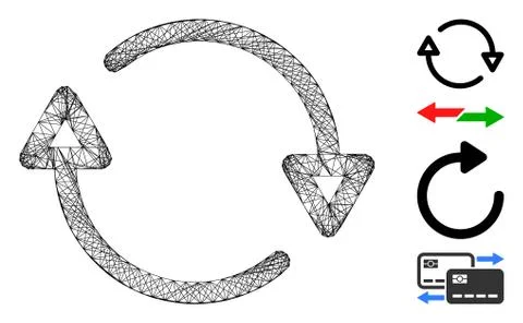 Net Reload Vector Mesh Illustrazione stock