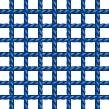 Net of rope in blue design Stock Illustration