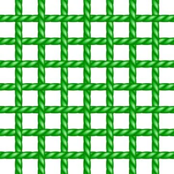 Net of rope in green design Stock Illustration