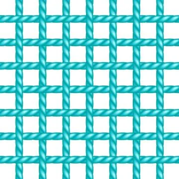 Net of rope in turquoise design Stock Illustration
