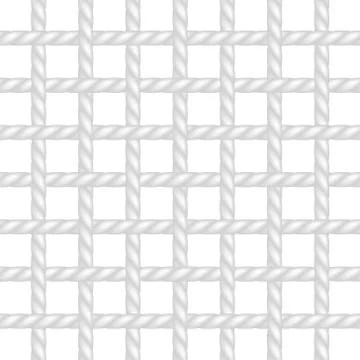 Net of rope in white design Stock Illustration