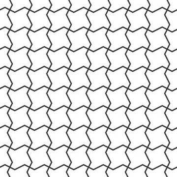 Net seamless pattern. Abstract zigzag grid vector background Illustrazione stock