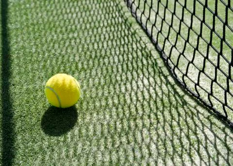 Net shadow texture on ball Stock Photos