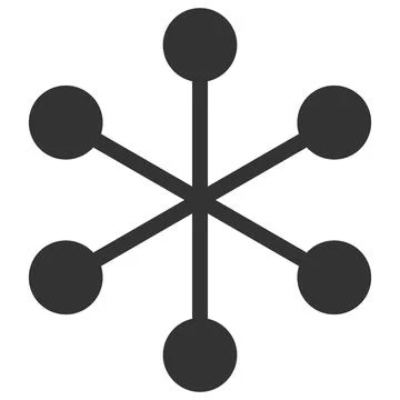 Net Structure Vector Icon Flat Illustration Illustrazione stock