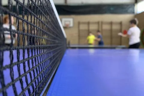 Net for table tennis close up Stock-Fotos