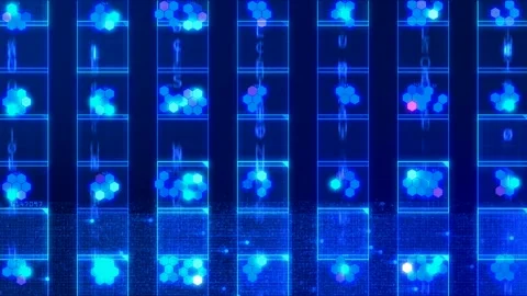 Net technology hud Stock Footage 138965502