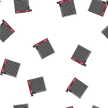 Net tennis accessory vector seamless pattern Stock Illustration