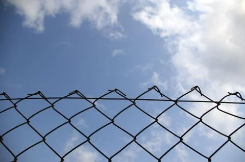 Net under blue sky Stock Photos
