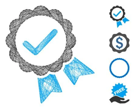 Net Validity Seal Vector Mesh イラスト素材