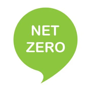 Net zero carbon footprint icon vector emissions free  no atmosphere polluti.. Stock Illustration