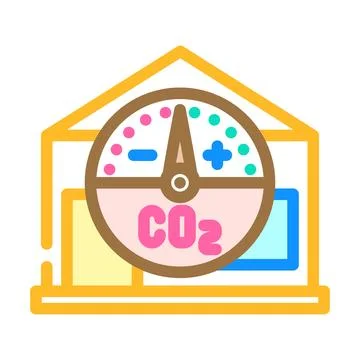 Net zero energy building green color icon vector illustration Stock Illustration
