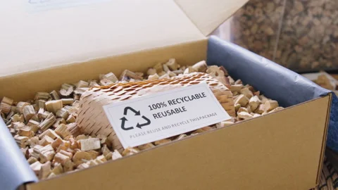 Net Zero in SME eco friendly store go green shop in Earth care day. 動画素材 229383259