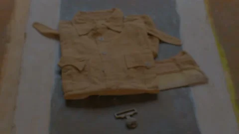 Neta ji subhas chandra bose costume khaki 스톡 동영상 222034499