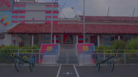 Netaji Subhas Chandra Bose's Central Jail (prison) jabalpur barracks open Video stock 226122309