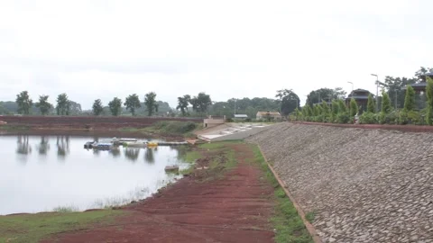 Netarhat lake view point and adjacent lake Video stock 290308107