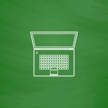 Netbook computer symbol Stock Illustration