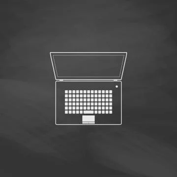 Netbook computer symbol Stock Illustration