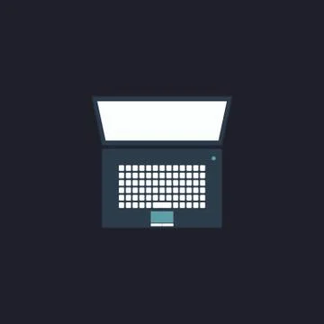 Netbook computer symbol Stock Illustration