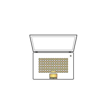 Netbook computer symbol Stock Illustration