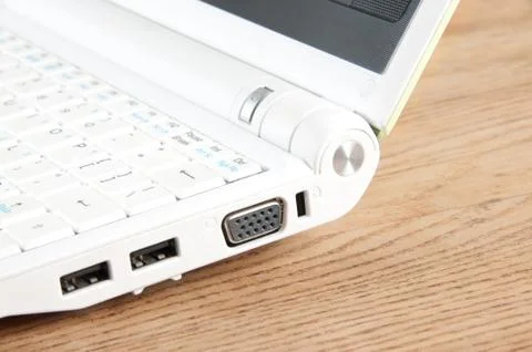Netbook white Stock Photos