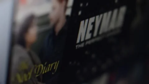Netflix icon on the laptop screen. scroll netflix app on laptop. Stock Footage 226958354