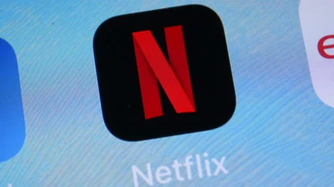 Netflix mobile phone app. Stock Footage 141598021