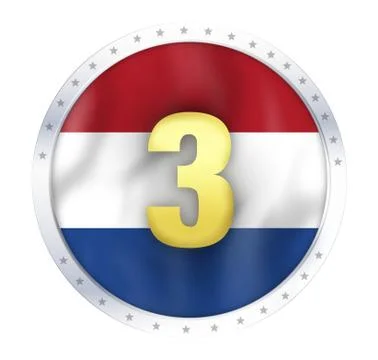 Netherland 3rd place creative design Stock Illustration