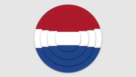 Netherland flag animation Stock Footage 276407002