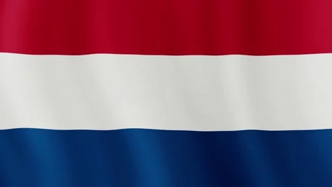 Netherland flag closeup Stock Footage 143709916