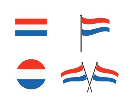 Netherland flag vector illustration design Stock Illustration