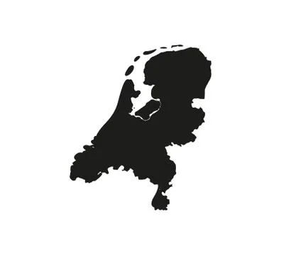 Netherland map on white background. Vector illustration. Stock Illustration