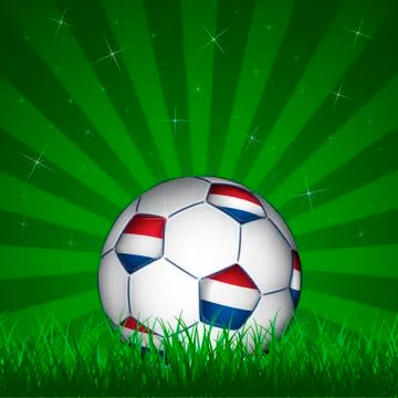 Netherland soccer ball, vector Stock Illustration