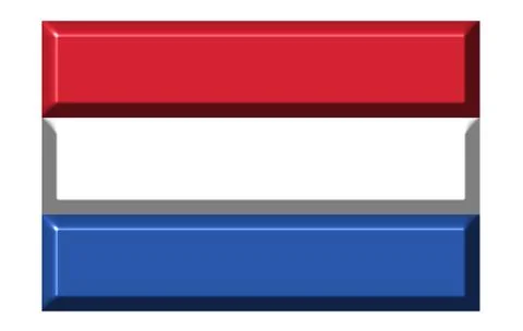 Netherlands 3D Flag Stock Illustration