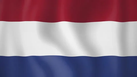 Netherlands animated flag. Seamless loop. 4K Stock-Footage 145449508