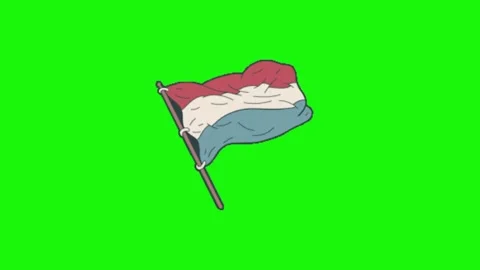 Netherlands animation on green screen Stock-Footage 335257559