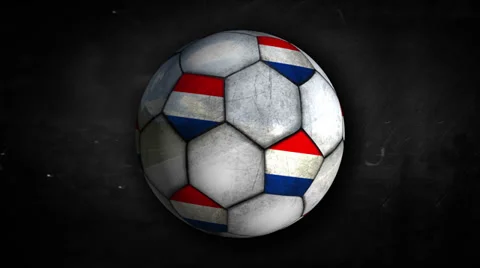 Netherlands Ball Rotation Looping Alpha Matte 4K Ultra HD Stock Footage 38635395