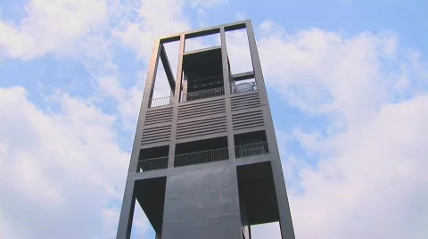 Netherlands Carillon tiltdown Stock Footage 80698