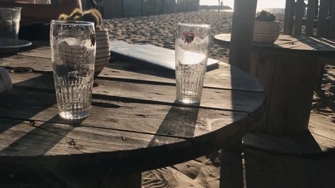 Netherlands Drinking Beer Scheveningen Beach Stock Footage 111777634
